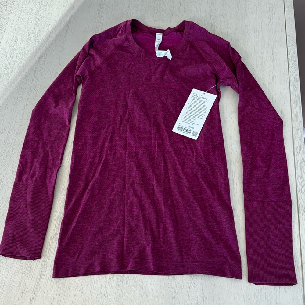 NWT Lululemon Swiftly Tech Long Sleeve 2.0 size 6